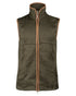 Dark Olive Coloured Jack Pyke Mens Melange Fleece Gilet on white background