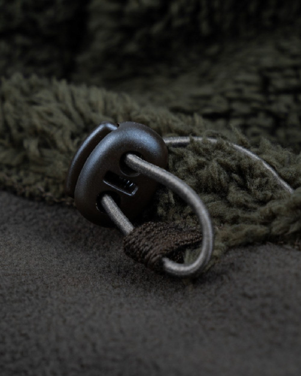 Dark Olive Coloured Jack Pyke Mens Sherpa Fleece Hoodie Gen 2 on white background