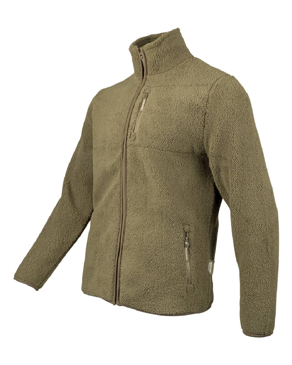 Green coloured Jack Pyke Shires Fleece Jacket on white background