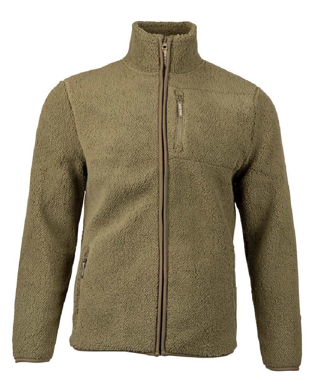 Green coloured Jack Pyke Shires Fleece Jacket on white background