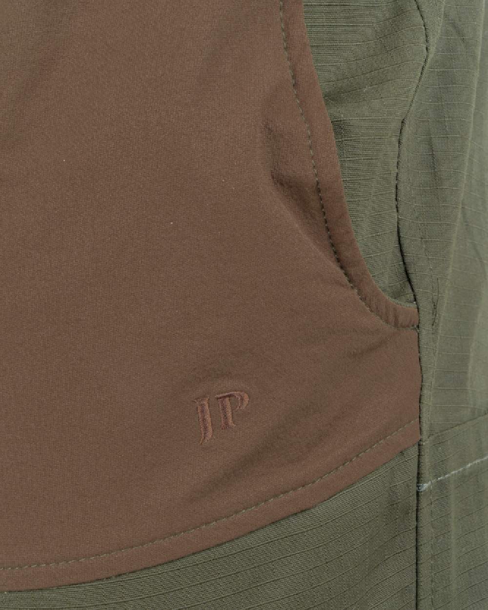 Brown coloured Jack Pyke Technical Hybrid Trousers on white background