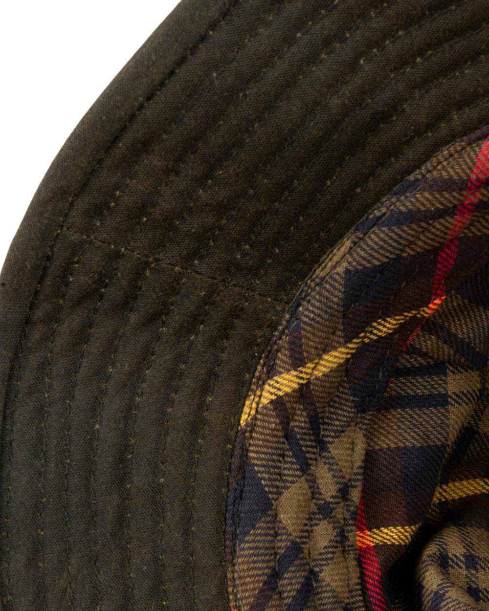 Green coloured Jack Pyke Wax Bucket Hat on white background