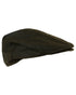 Green coloured Jack Pyke Wax Flat Cap on white background