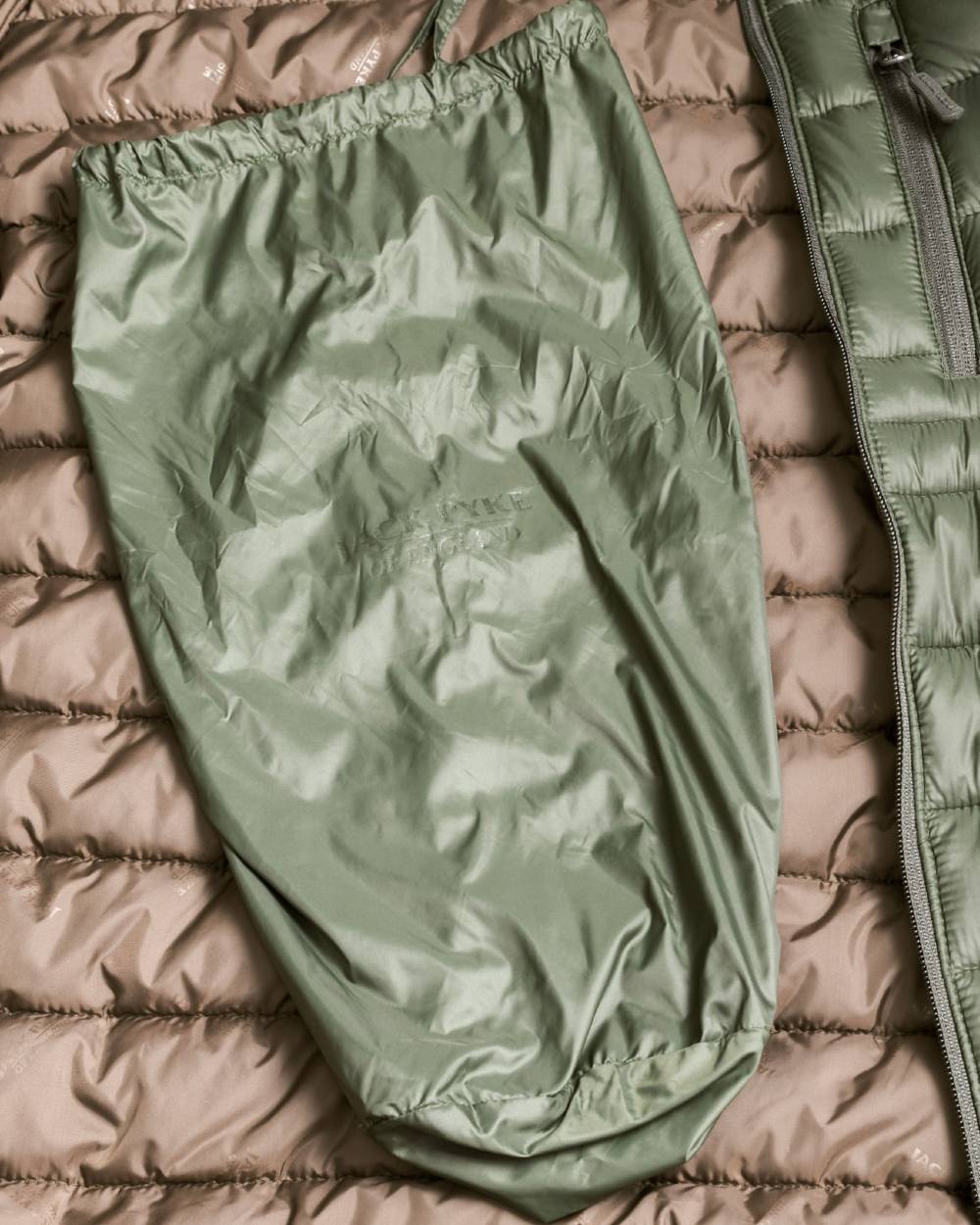 Green coloured Jack Pyke Weardale Quilted Jacket on white background