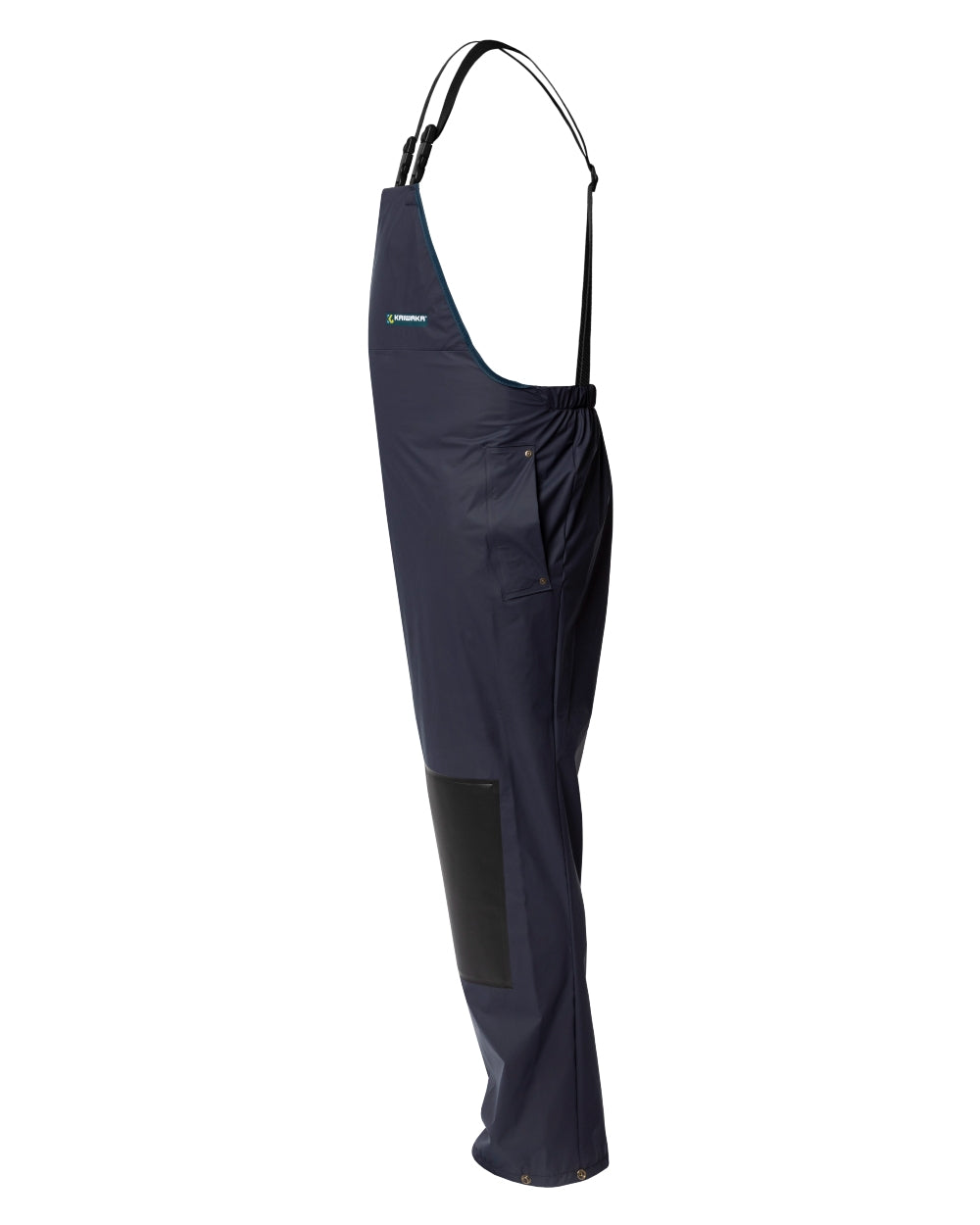 Navy coloured Kaiwaka Mens Agtex Bib Overtrousers on white background
