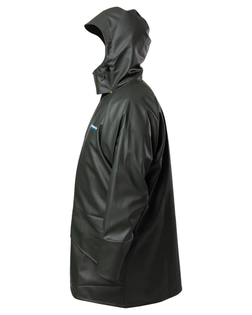 Green coloured Kaiwaka Mens Dairytex Parka on white background