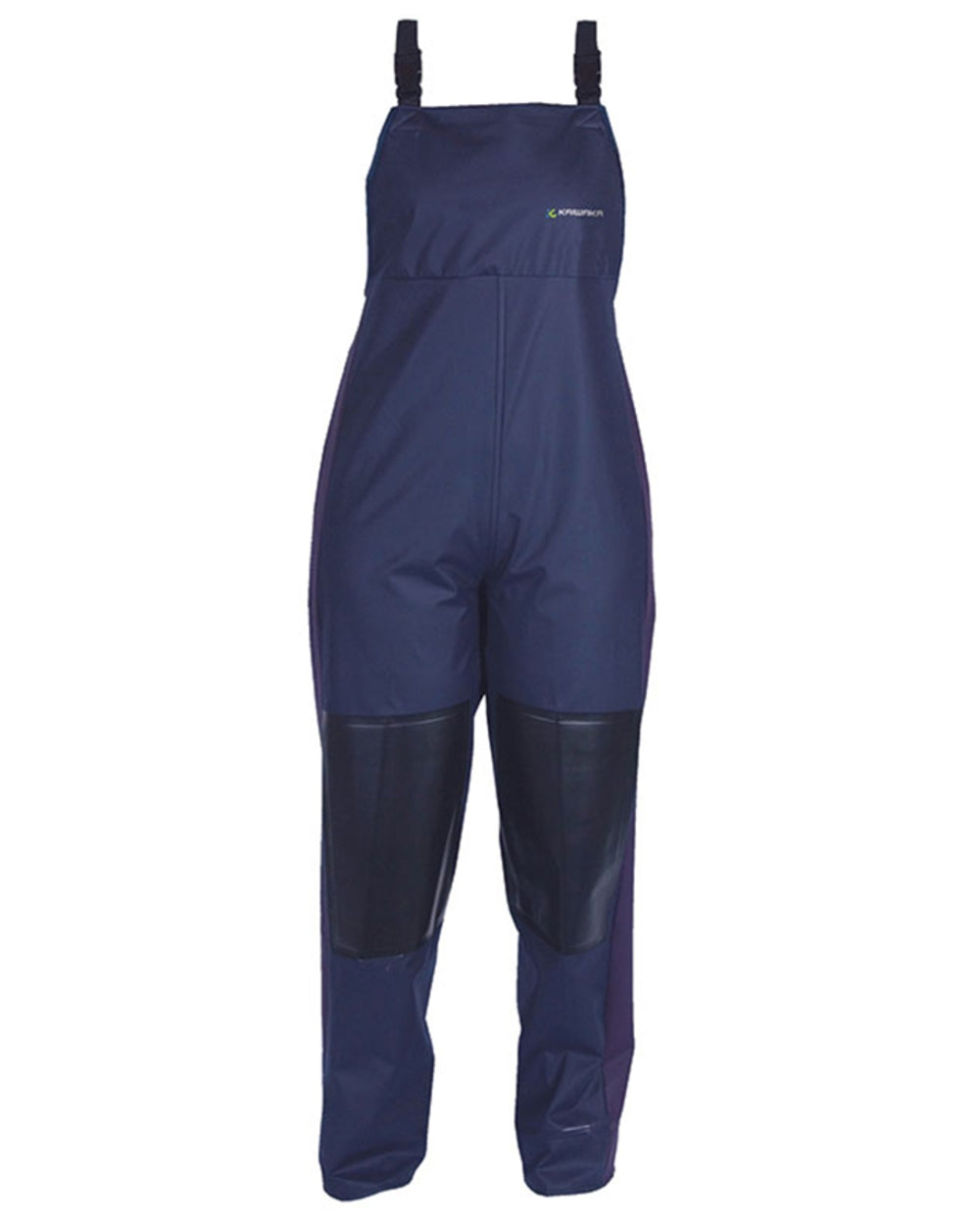 Navy coloured Kaiwaka Womens Lady Of The Land AgTex Bib Overtrousers on white background