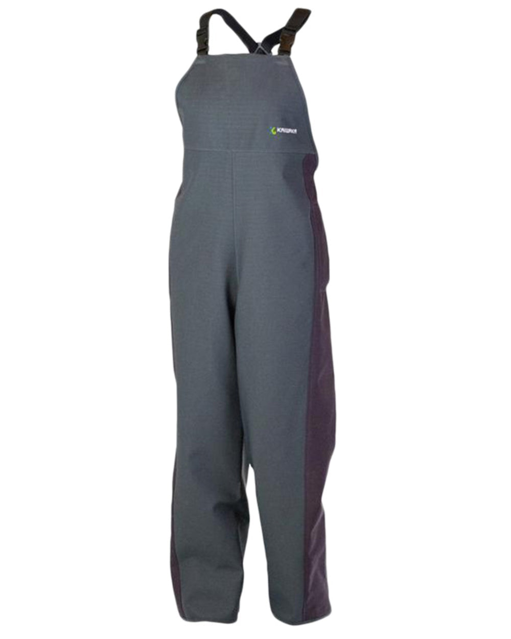 Navy coloured Kaiwaka Womens Stormforce Bib Overtrouser on white background