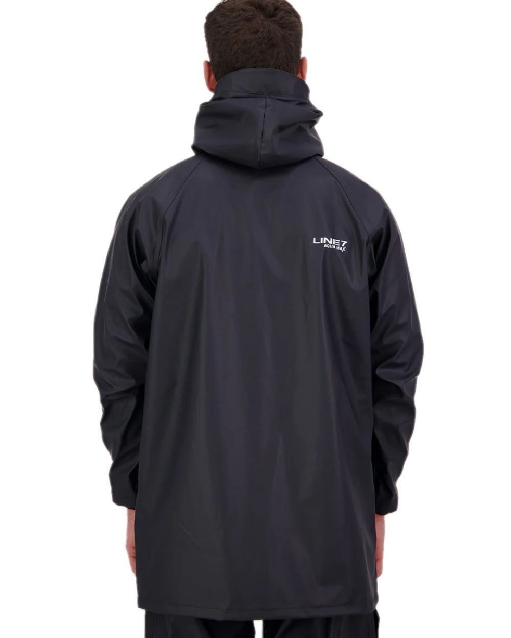 Navy Coloured Line 7 Mens Aqua Max Waterproof Jacket on white background