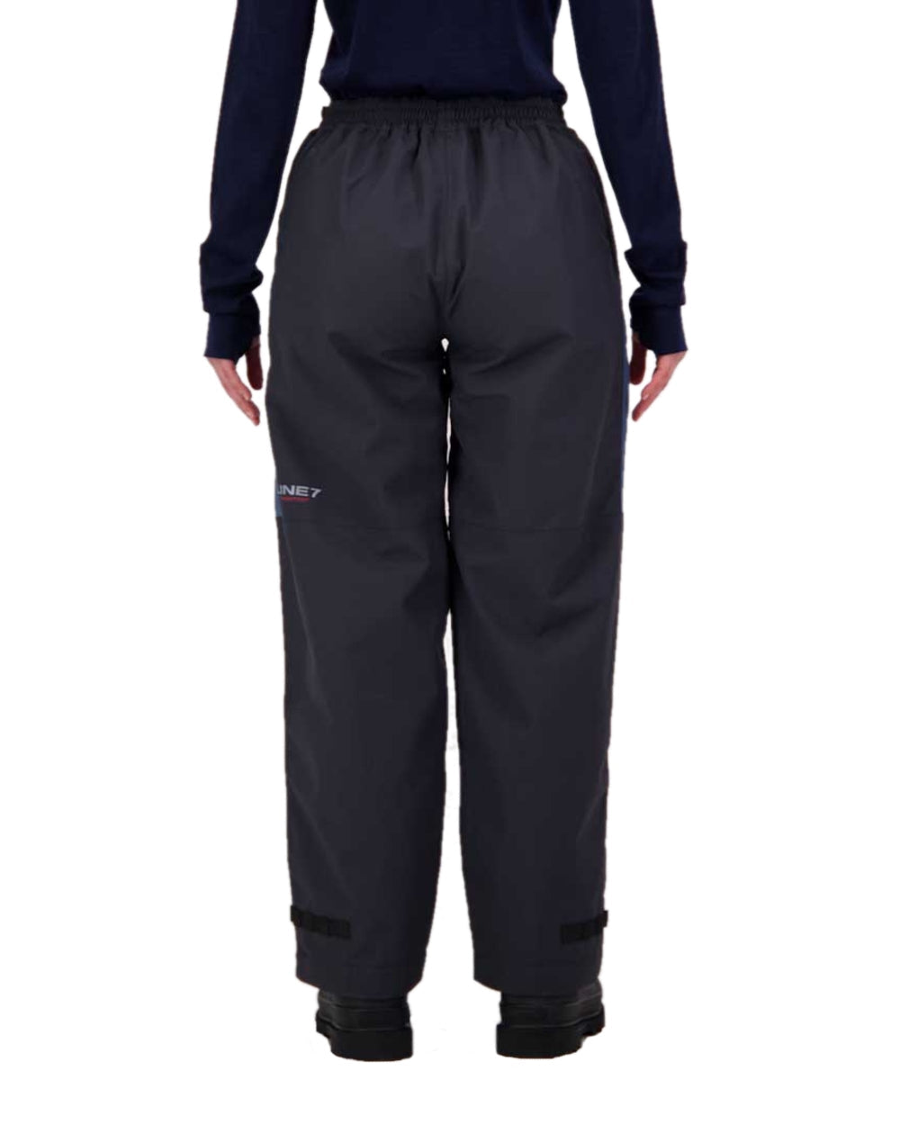 Stormy Weather Ebony Coloured Line 7 Womens Storm Armour10 Waterproof 2 Layer Overtrouser on white background