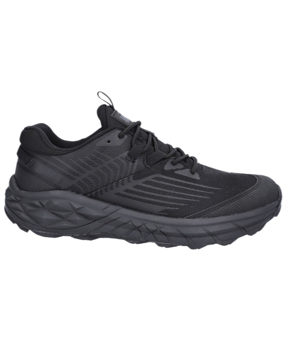 Black Coloured Magnum Mens Geo Storm 3.0 Trainers Shoes on white background