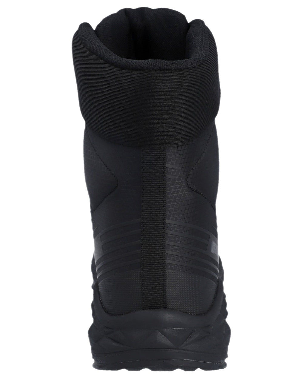 Black Coloured Magnum Mens Geo Storm 8.0 Waterproof Boots on white background