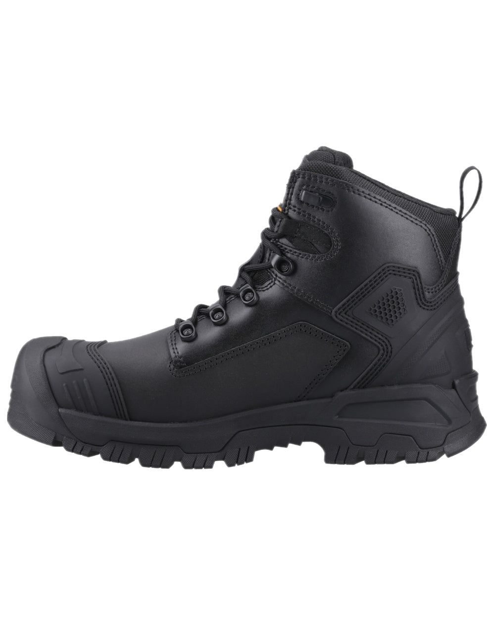 Black Coloured Magnum Mens Highway 6.0 Safety Boots on white background