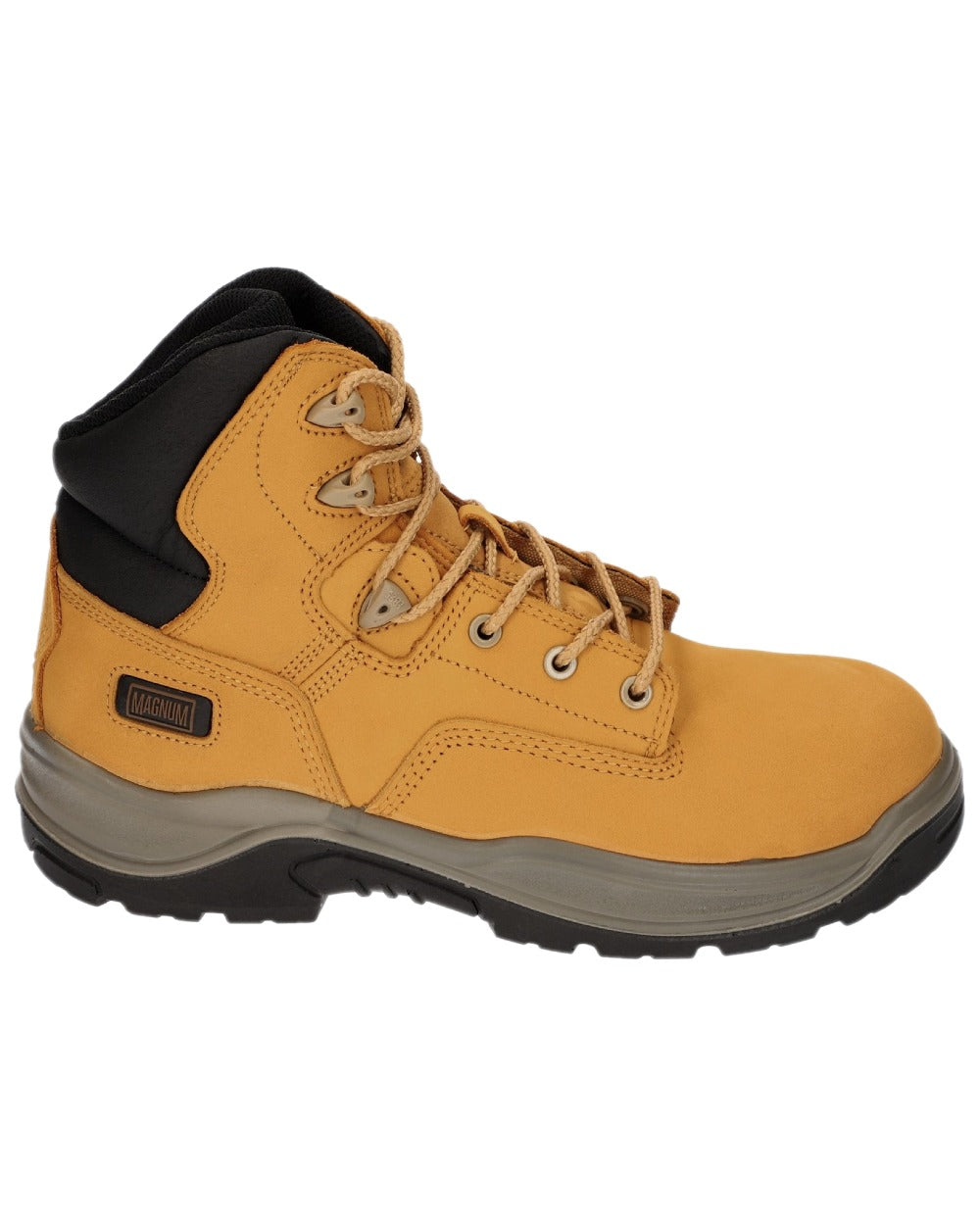 Honey Coloured Magnum Mens Precision Sitemaster CT CP Uniform Safety Boots on white background