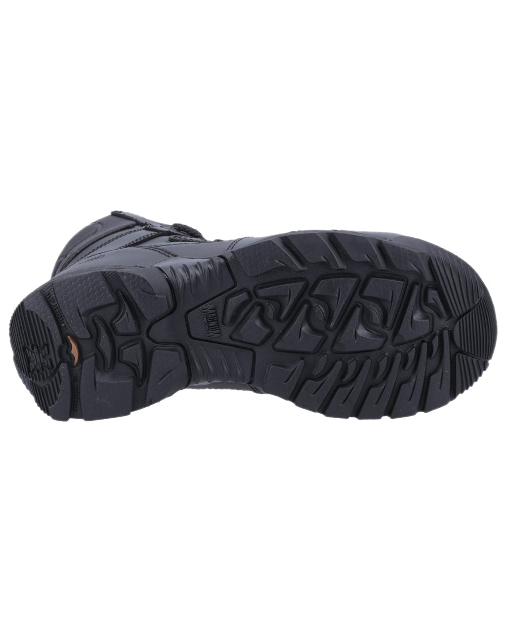 Black Coloured Magnum Mens Stealth Force 8.0 CT CP Uniform Safety Boots on white background