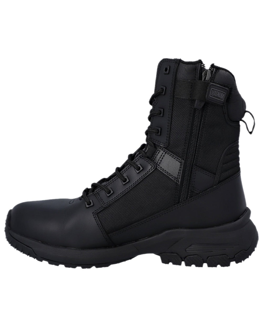 Black Coloured Magnum Mens Vanguard 8.0 Occupational Boots on white background