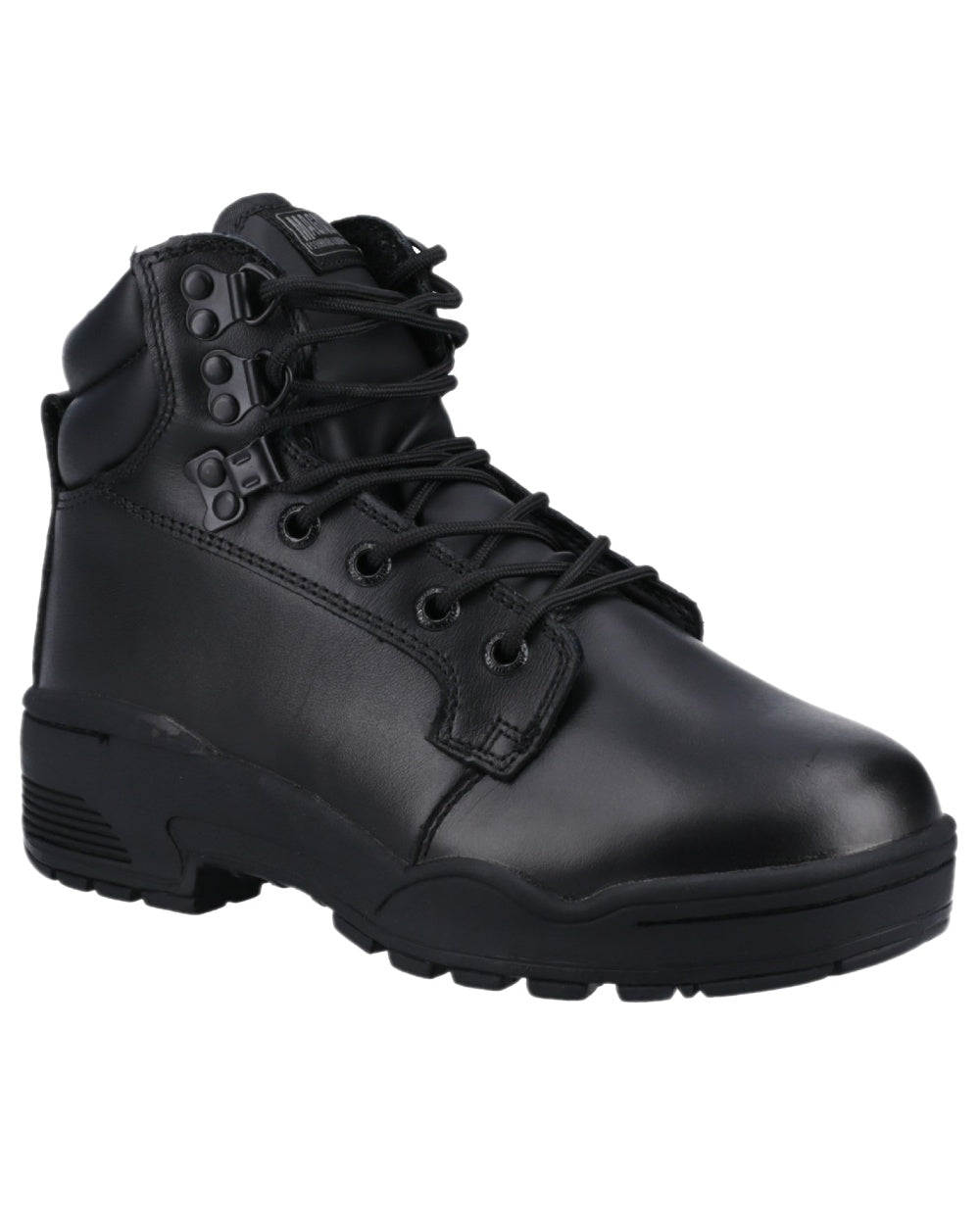 Black Coloured Magnum Patrol CEN Uniform Boots on white background