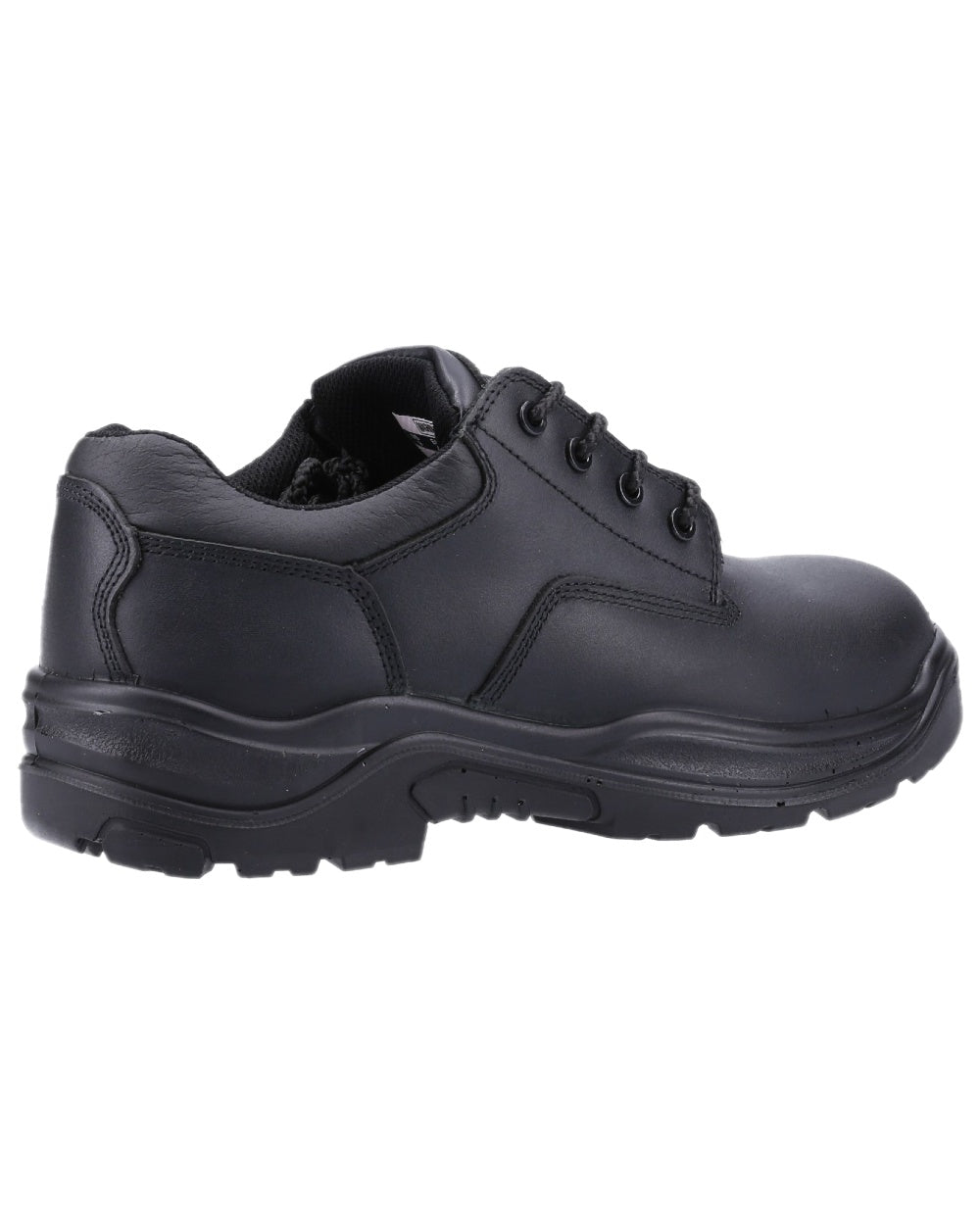 Black Coloured Magnum Precision Sitemaster Low CT CP Uniform Safety Shoes on white background