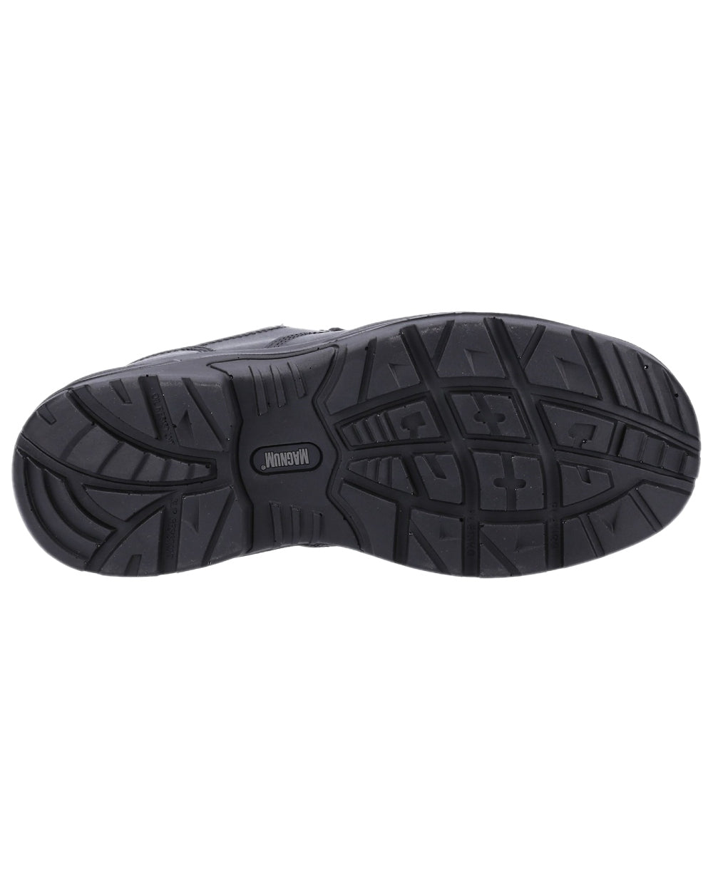 Black Coloured Magnum Precision Sitemaster Low CT CP Uniform Safety Shoes on white background