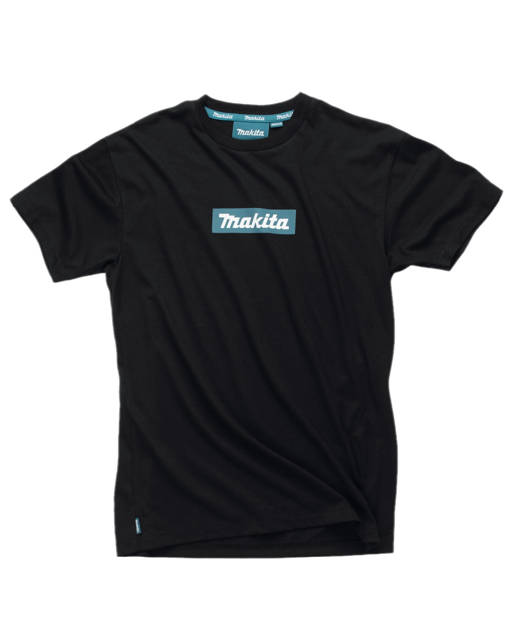 Black Coloured Makita Mens Origin T-Shirt on white background