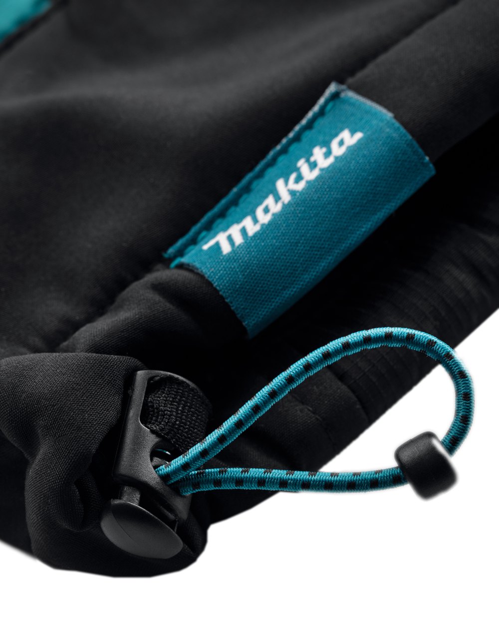 Black Coloured Makita Mens Shield Jacket on white background