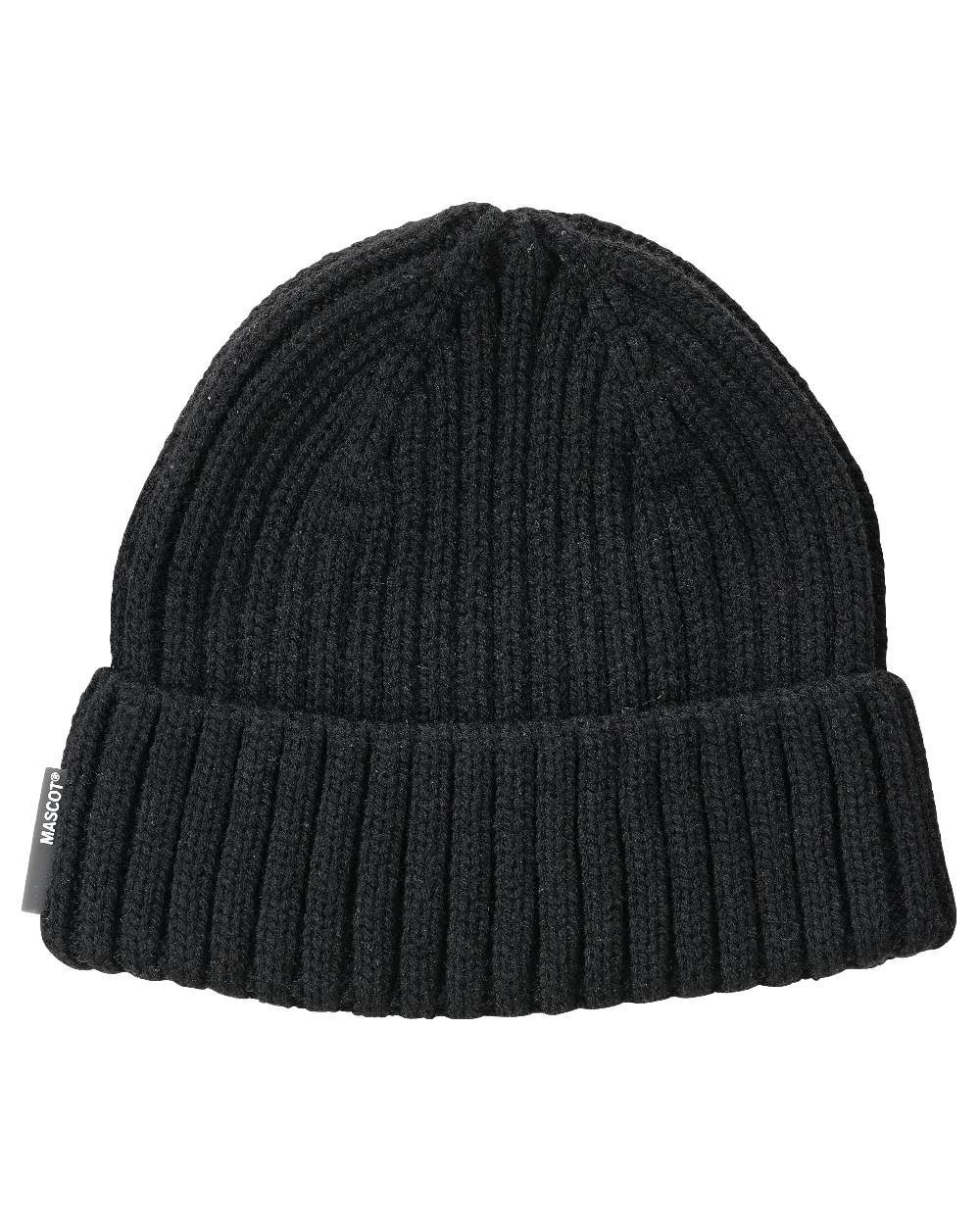 Black Coloured Mascot Workwear Customized Knitted Hat on white background