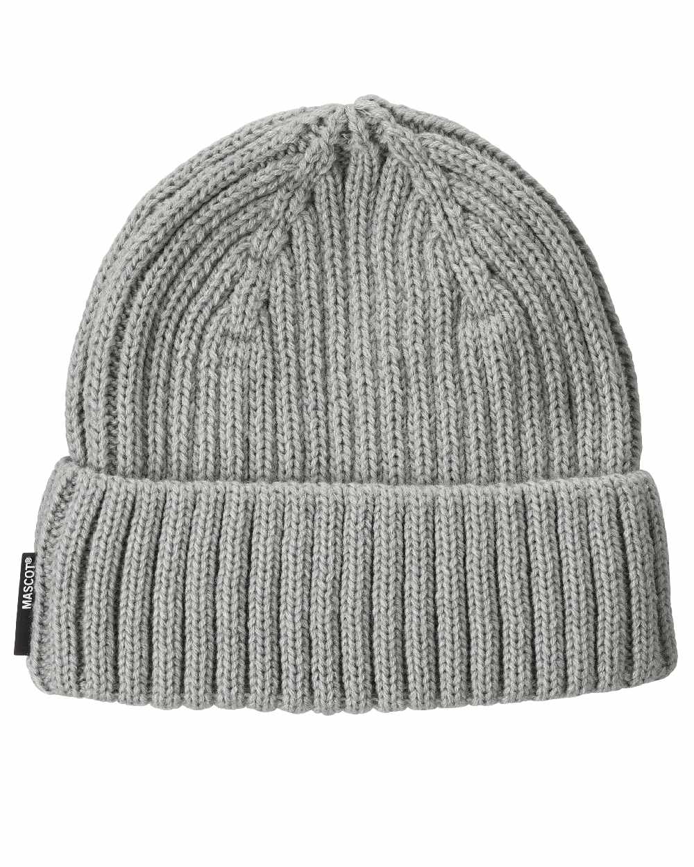 Silver Grey Coloured Mascot Workwear Customized Knitted Hat on white background