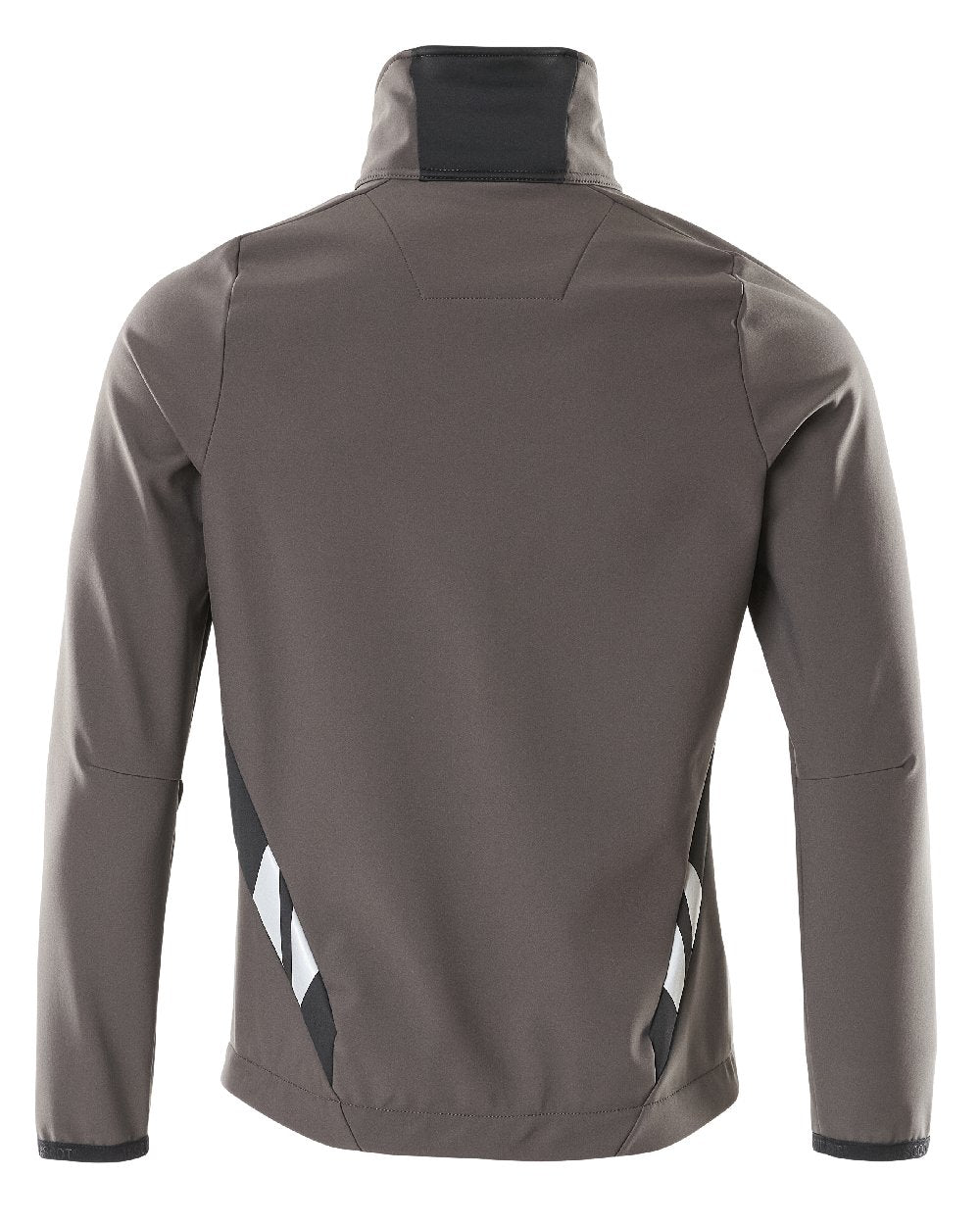 Dark Anthracite Black Coloured Mascot Workwear Mens Accelerate Breathable Softshell Jacket on white background