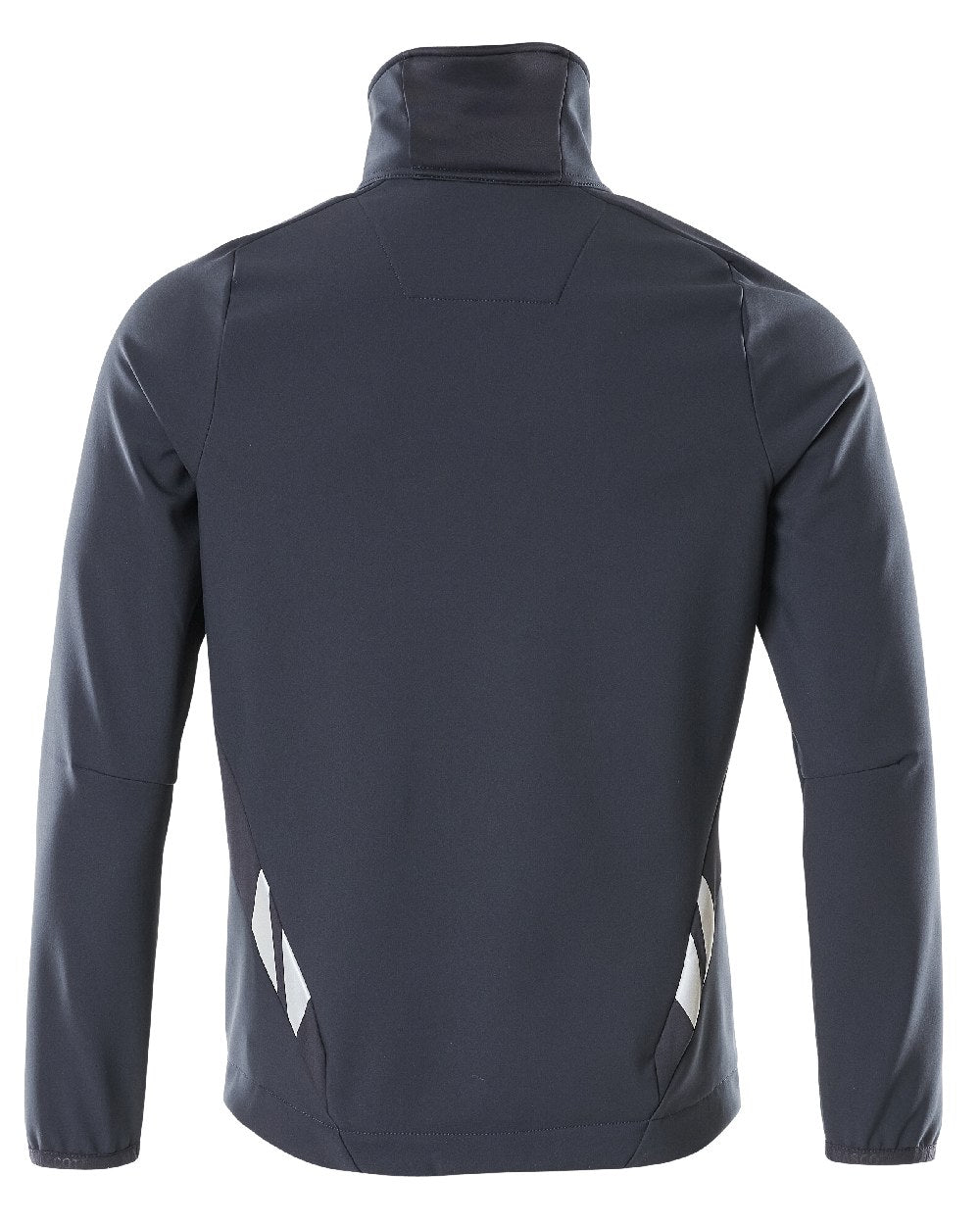 Dark Navy Coloured Mascot Workwear Mens Accelerate Breathable Softshell Jacket on white background