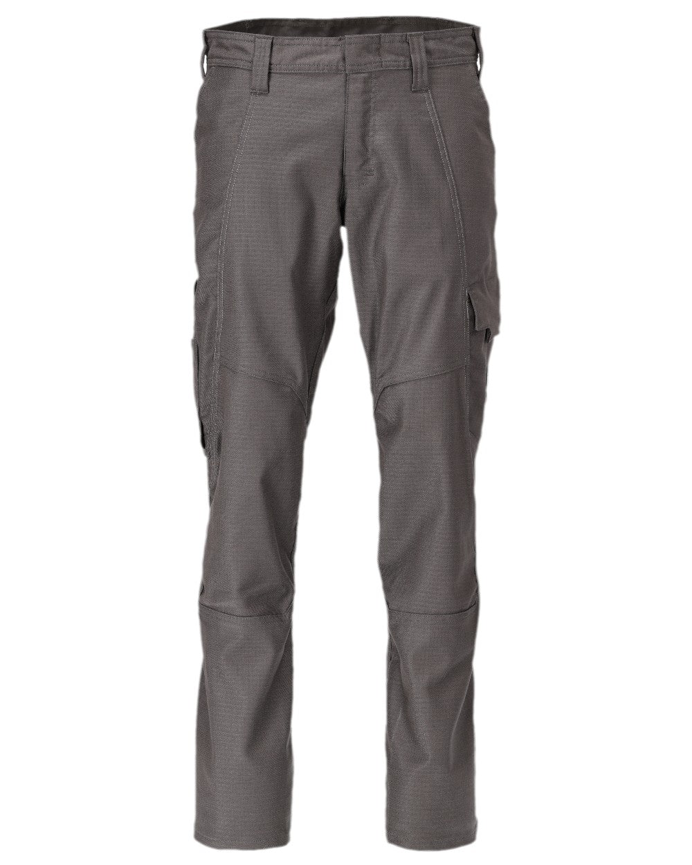 Dark Anthracite Coloured Mascot Workwear Mens Accelerate Cotton Trousers With Thigh Pockets on white background
