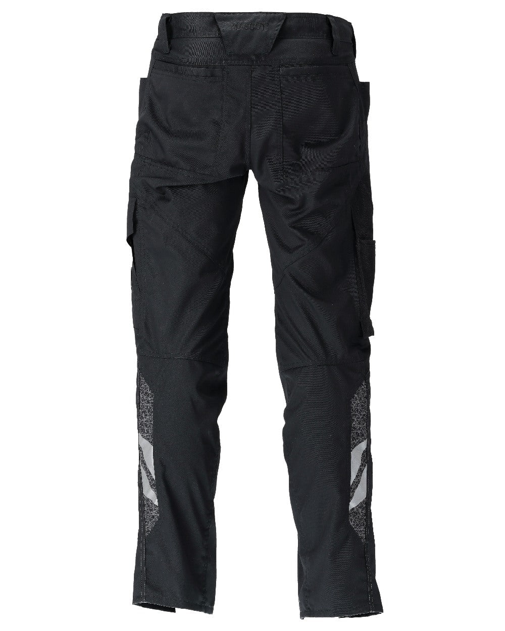 Black Coloured Mascot Workwear Mens Accelerate Extra Lightweight Trousers on white background