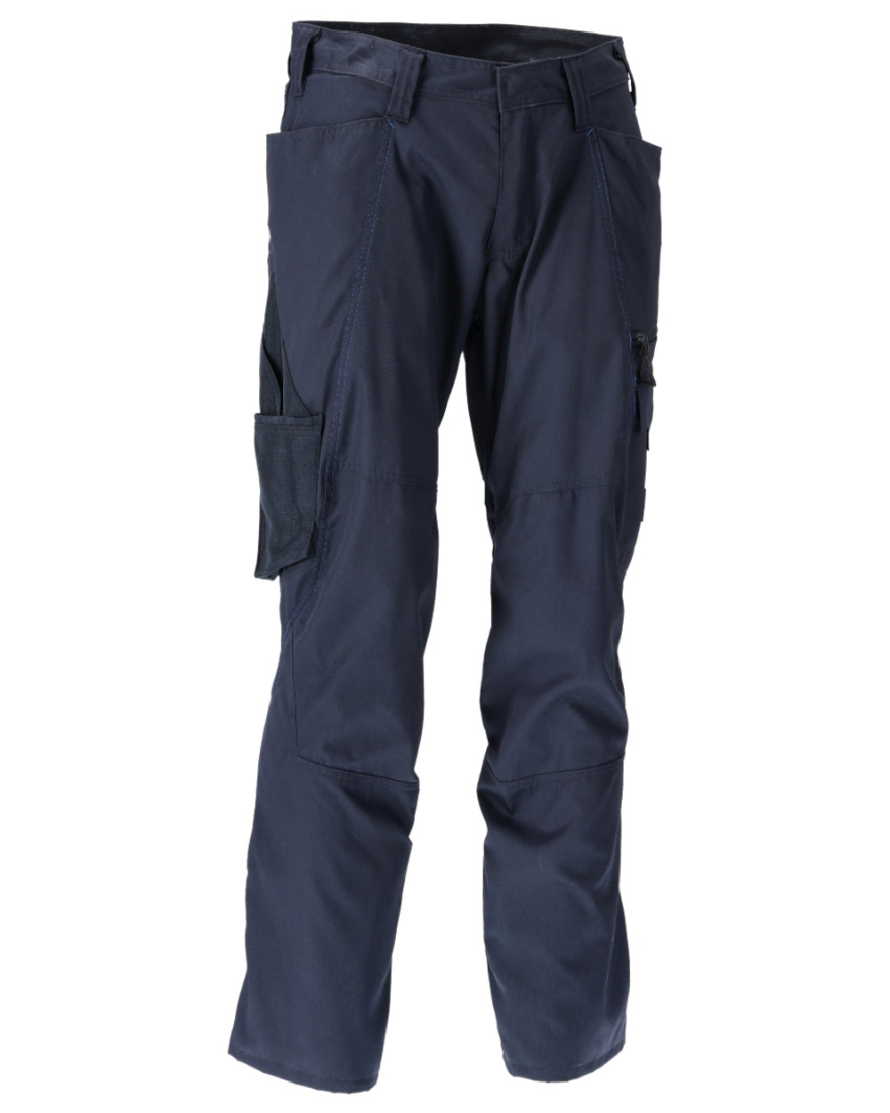 Dark Navy Coloured Mascot Workwear Mens Accelerate Extra Lightweight Trousers on white background