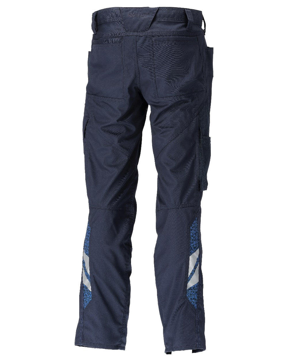 Dark Navy Coloured Mascot Workwear Mens Accelerate Extra Lightweight Trousers on white background