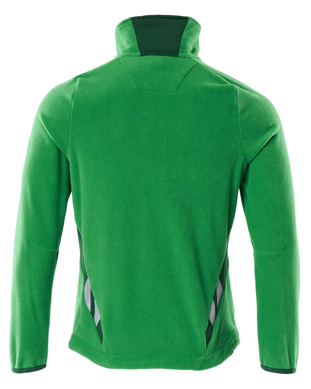 Grass Green Coloured Mascot Workwear Mens Accelerate Fleece Jacket on white background