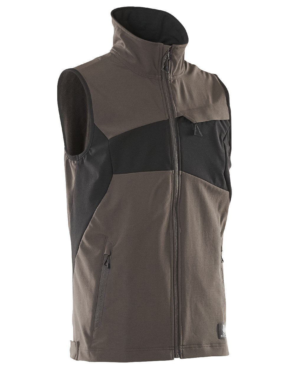 Dark Anthracite Black Coloured Mascot Workwear Mens Accelerate Lightweight Gilet on white background