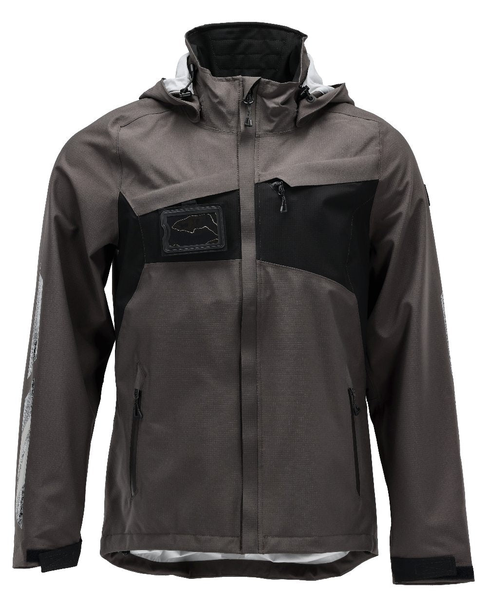 Dark Anthracite Black Coloured Mascot Workwear Mens Accelerate Lightweight Outer Shell Jacket on white background