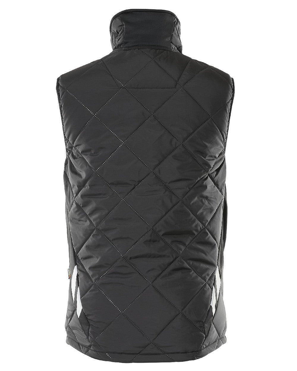 Black Coloured Mascot Workwear Mens Accelerate Lightweight Thermal Gilet on white background