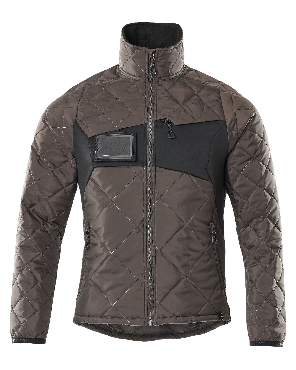 Dark Anthracite Black Coloured Mascot Workwear Mens Accelerate Lightweight Thermal Jacket on white background