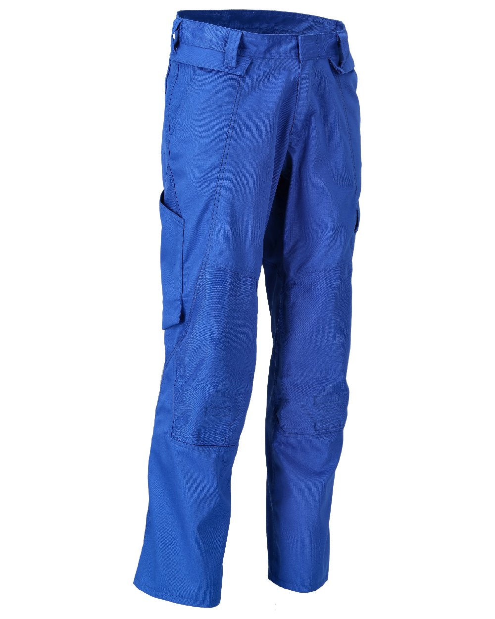 Azure Blue Coloured Mascot Workwear Mens Accelerate Lightweight Trousers With Kneepad Pockets on white background