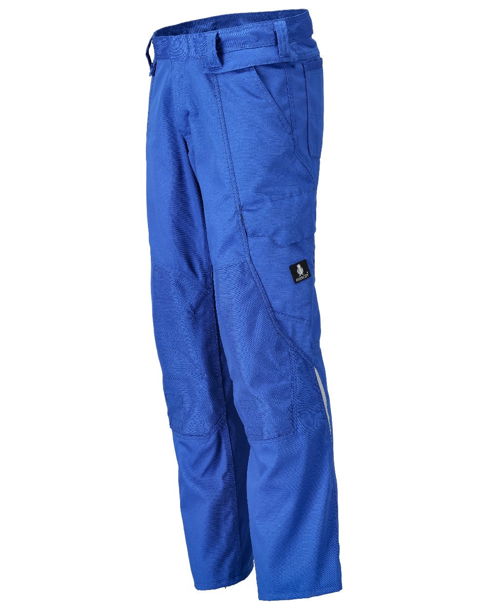 Azure Blue Coloured Mascot Workwear Mens Accelerate Lightweight Trousers With Kneepad Pockets on white background