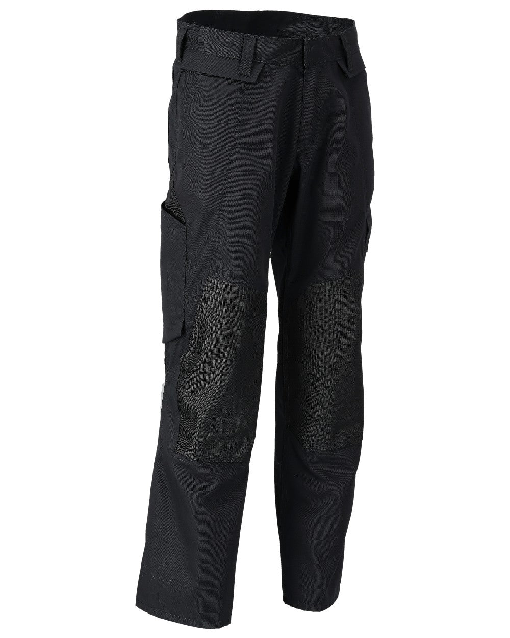 Black Coloured Mascot Workwear Mens Accelerate Lightweight Trousers With Kneepad Pockets on white background