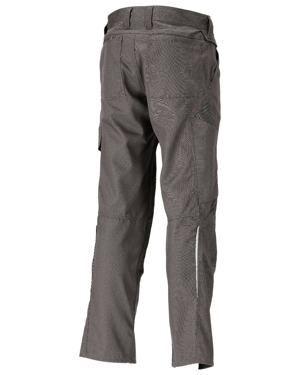 Dark Anthracite Coloured Mascot Workwear Mens Accelerate Lightweight Trousers With Kneepad Pockets on white background