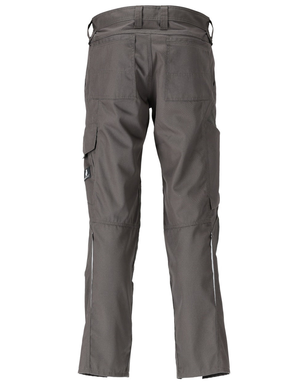 Dark Anthracite Coloured Mascot Workwear Mens Accelerate Lightweight Trousers With Kneepad Pockets on white background