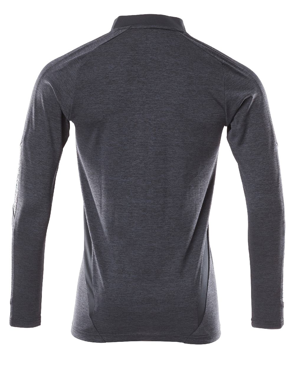 Dark Navy Coloured Mascot Workwear Mens Accelerate Long Sleeved Polo Shirt on white background