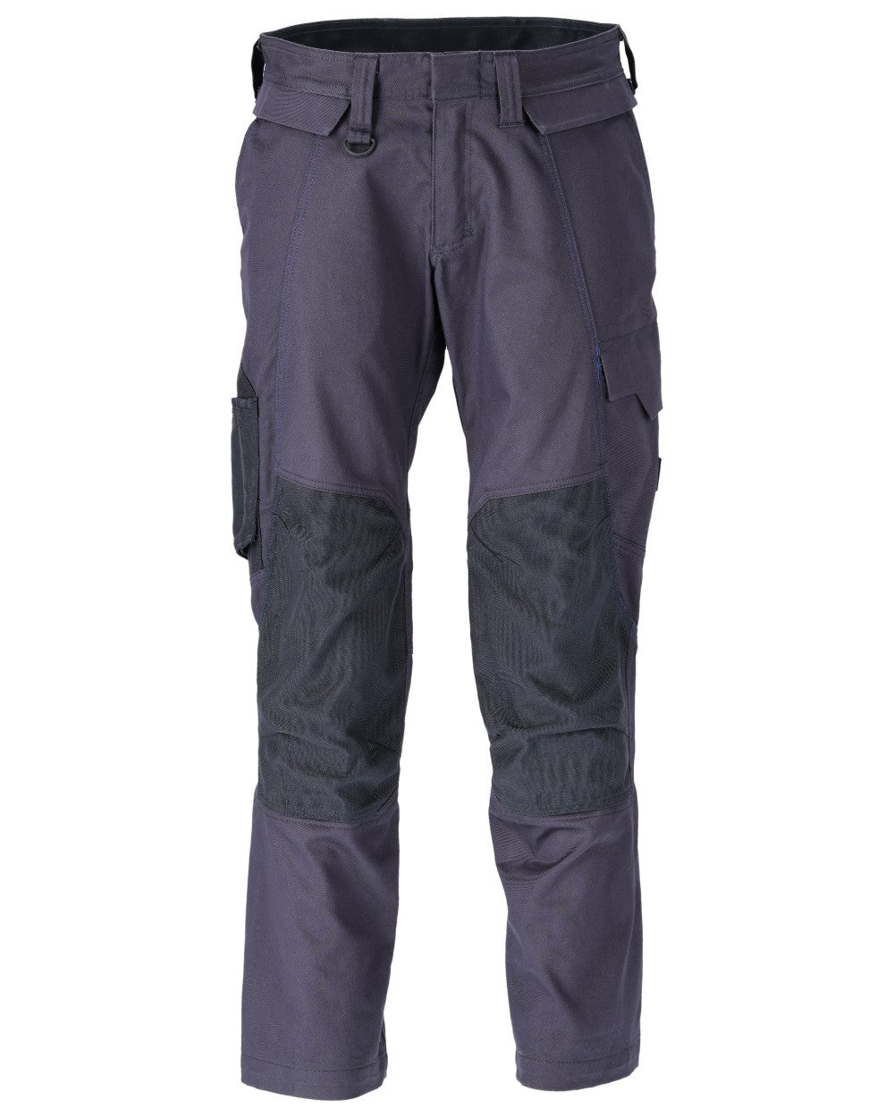 Dark Navy Coloured Mascot Workwear Mens Accelerate Organic Cotton Trousers on white background