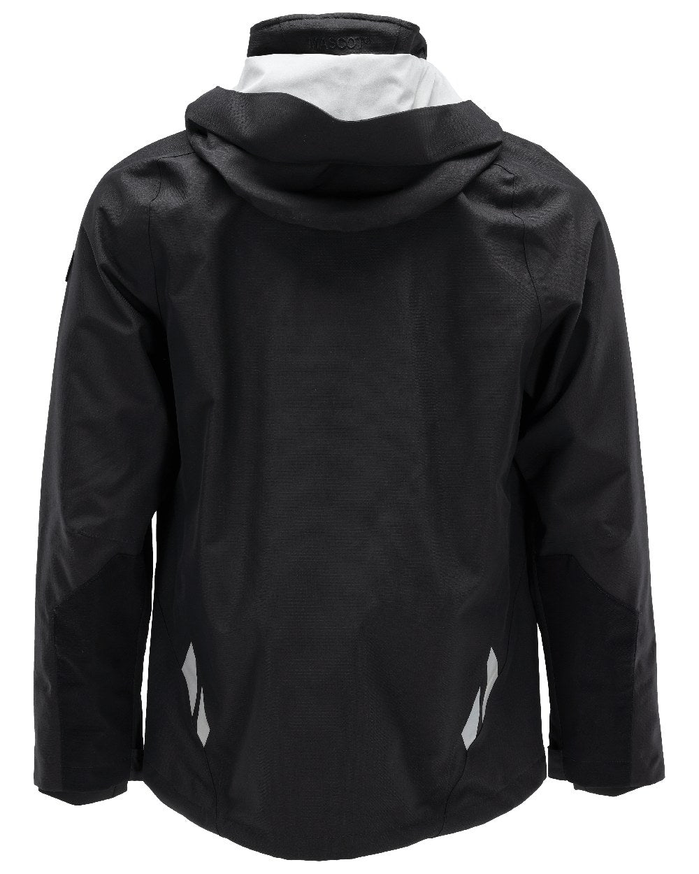 Black Coloured Mascot Workwear Mens Accelerate Outer Shell Jacket on white background
