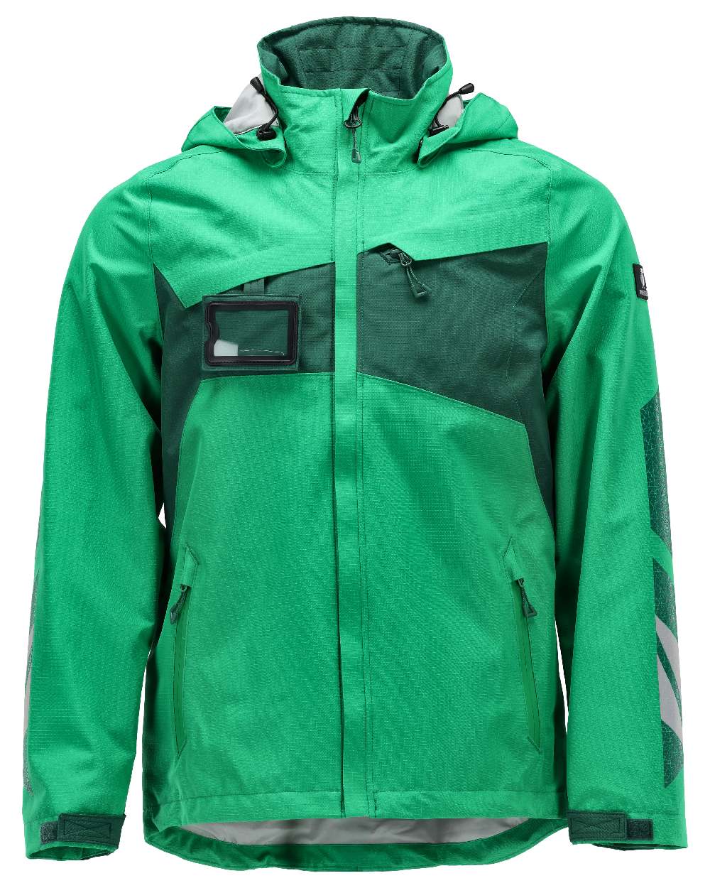 Grass Green Coloured Mascot Workwear Mens Accelerate Outer Shell Jacket on white background