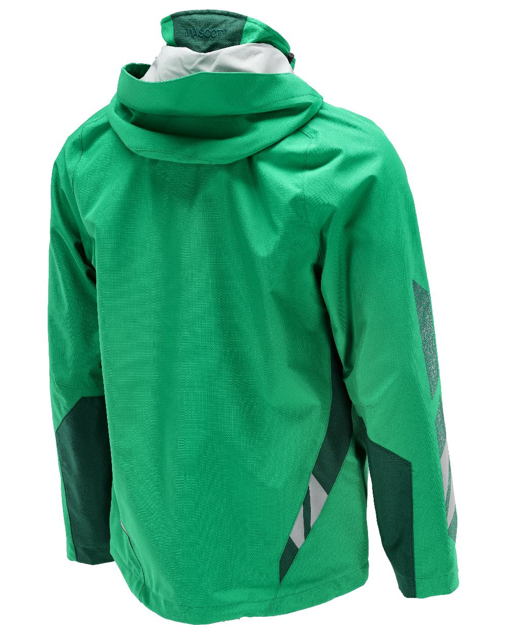 Grass Green Coloured Mascot Workwear Mens Accelerate Outer Shell Jacket on white background