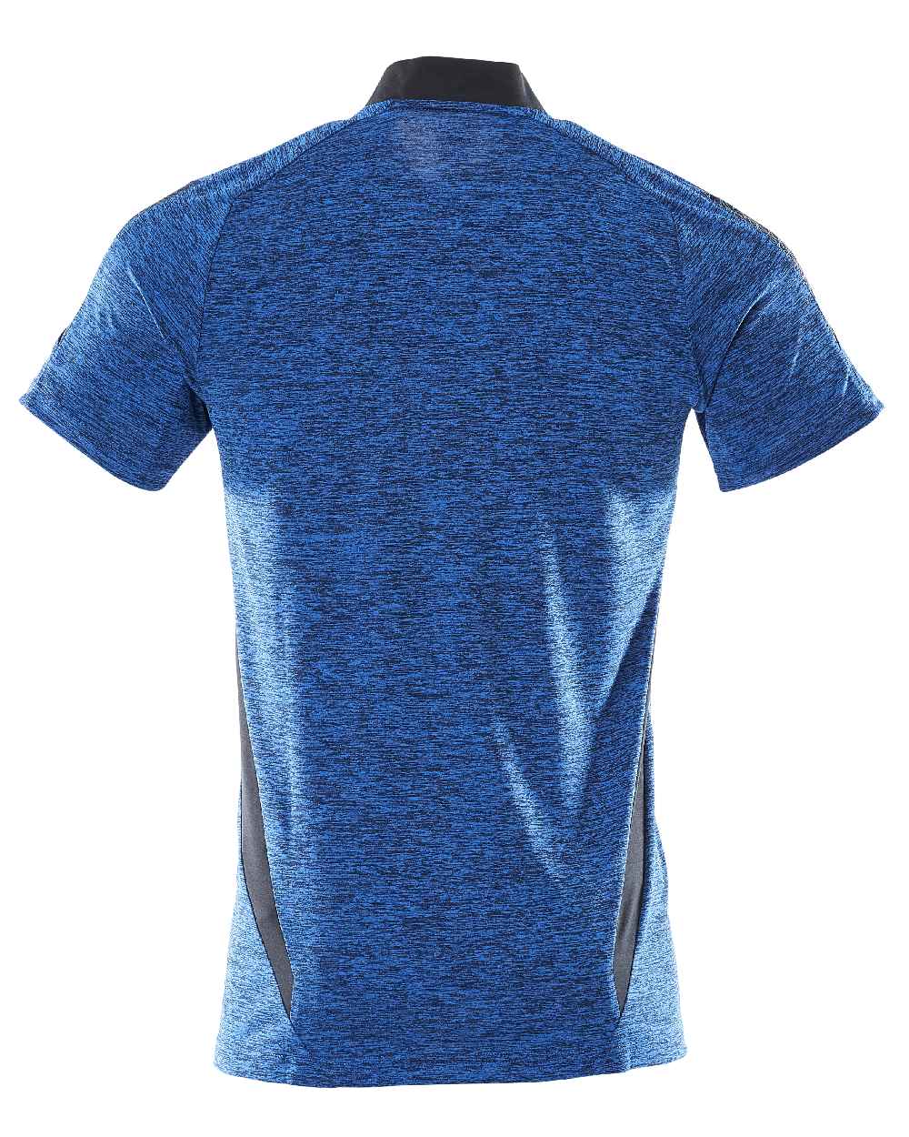 Azure Blue Dark Navy Coloured Mascot Workwear Mens Accelerate Polo Shirt on white background