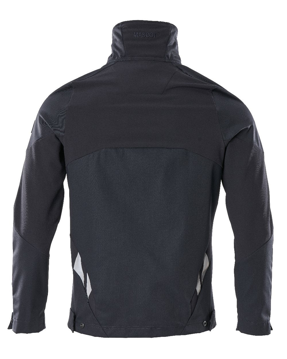 Dark Navy Coloured Mascot Workwear Mens Accelerate Stretch Zones Jacket on white background